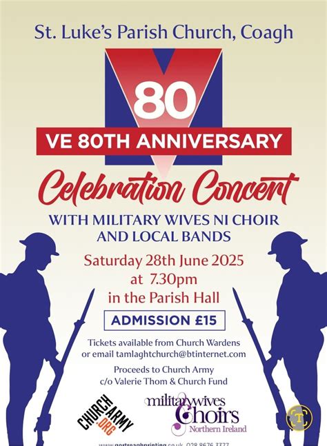 VE DAY CELEBRATION CONCERT WITH MILITARY WIVES CHOIR, St Lukes Parish ...