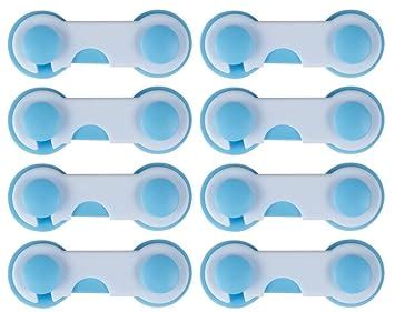 Naughty Guard Baby Cabinet Locks - Secure & Safe Storage Solution (Blue ...