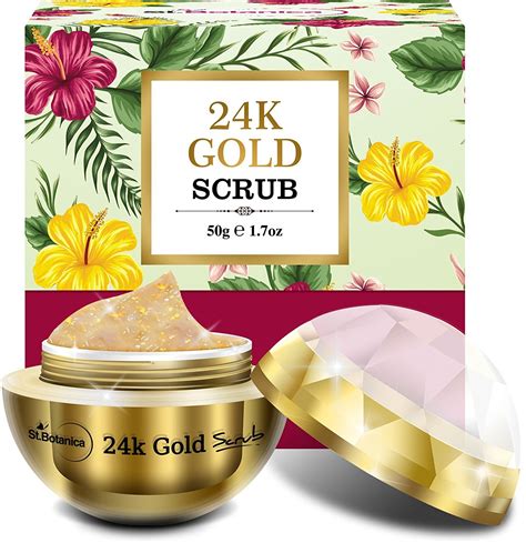 Buy StBotanica 24K Gold Face Scrub (With Pure 24k Gold, Vitamin C ...