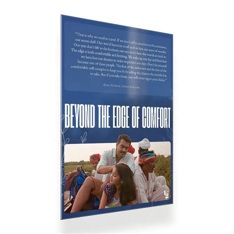Beyond The Edge Of Comfort V2 Metal Poster – theframegram