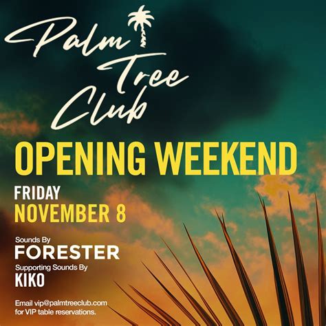 Palm Tree Club Grand Opening Night with Forester, 9101 International Dr ...