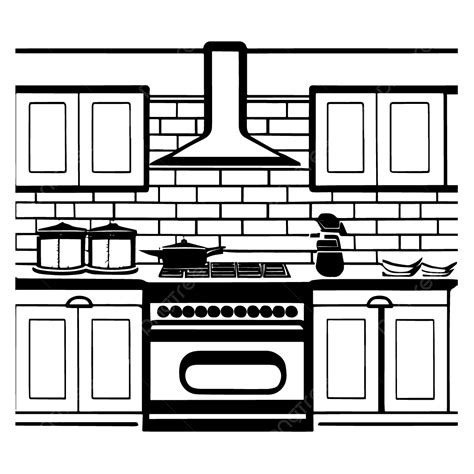 흑백 요리 라인 PNG, 일러스트, PSD 및 클립 아트에 대한 무료 다운로드 | Pngtree