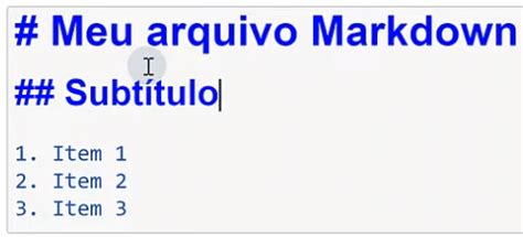 Markdown - Linguagem de Marcação para Formatar Textos