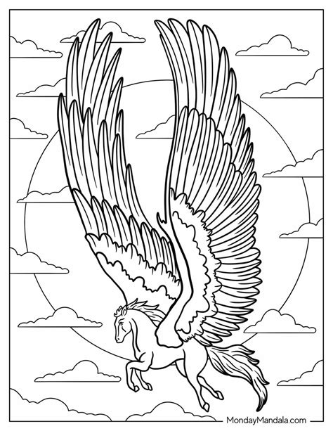 20 Pegasus Coloring Pages (Free PDF Printables)