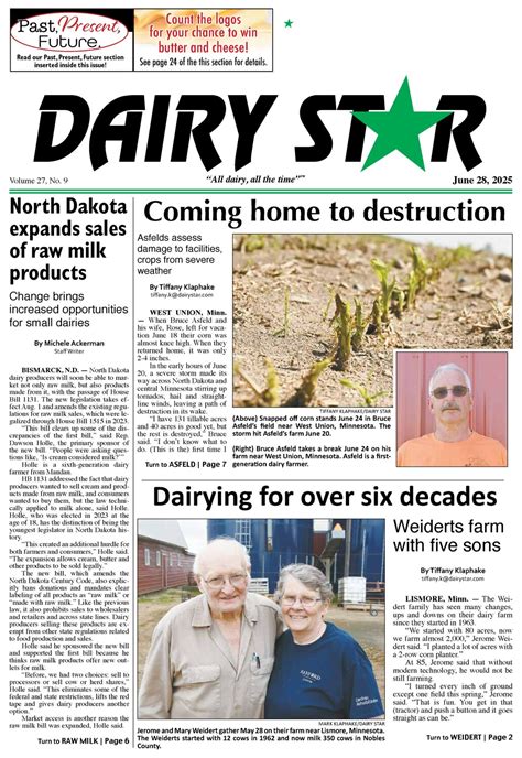 June 28, 2025 - Zone 1 - Dairy Star