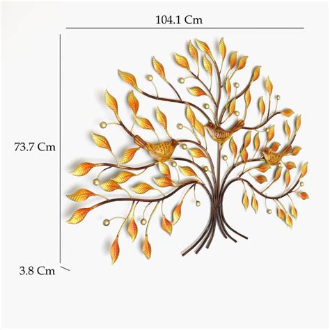 Buy VEDAS Mystical India Metal Tree with Birds Wall Accent from Vedas ...