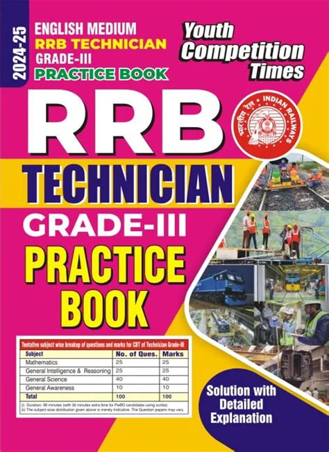 Yctbooks English Medium) RRB Technician Grade-III Practice Book 2024-25 ...