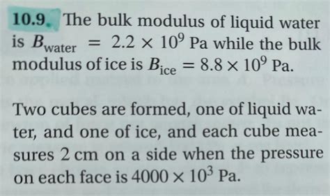 Image result for Bulk Modulus of Water Application