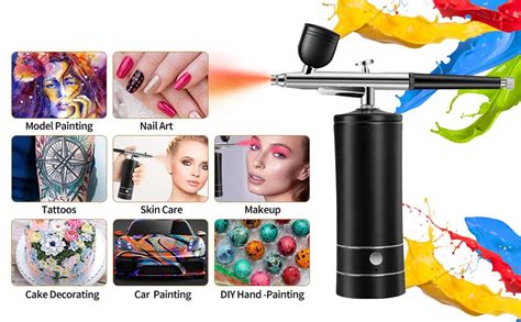 HANNEA® Airbrush-Kit Rechargeable Cordless Airbrush Compressor - Auto ...