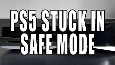 Image result for PS5 Safe Mode Not Working