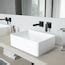 VIGO Vessel sink Matte stone Vessel Rectangular Modern Matte White ...
