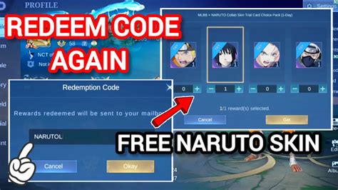 Image result for Mlbbxnaruto Redeem Code