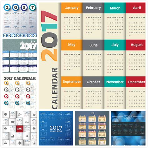 [Excel]2017年1月エクセル月間カレンダー（A4横型） 無料ダウンロード | ひとりで.com
