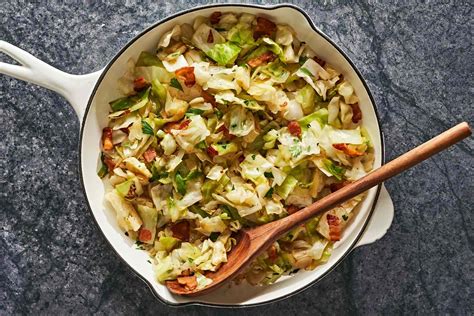 Fried Cabbage with Bacon Recipe | EatingisArt