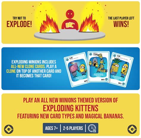 Image result for Exploding Minions Card Game