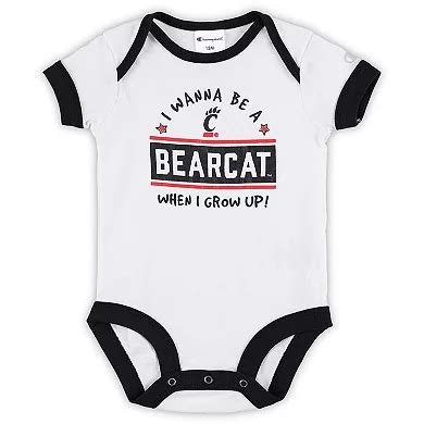 Infant Champion Black/Heather Gray Cincinnati Bearcats I Wanna Be Three ...