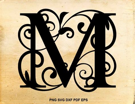 Printable Monogram Letters