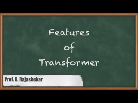 Transformer Features In Electrical Machines Explained - Essential GATE ...