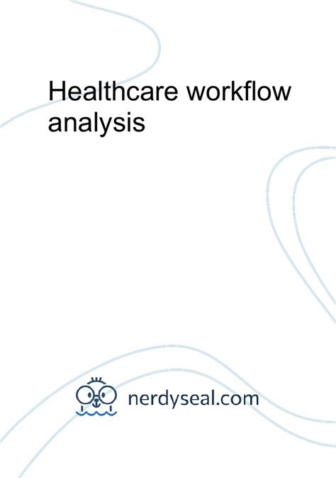 Image result for Workflow Analysis Nurse Example