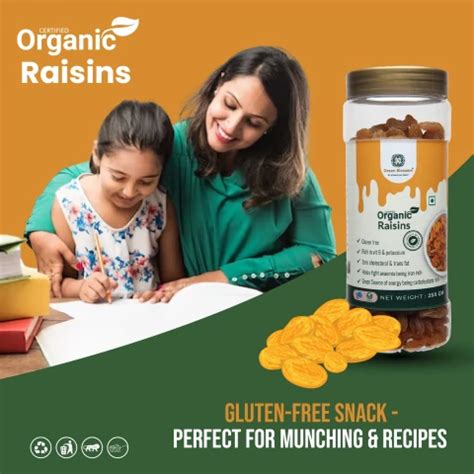 Organic Raisin /Kishmish - 1000 gms ( Pack of 4 , NPOP Certified ...