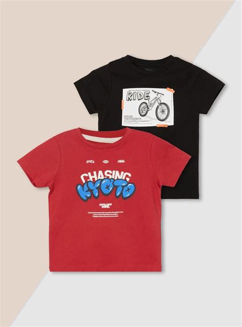 Buy Boys Printed T-shirt - Pack of 2 Online at just Rs. 338.0 ...