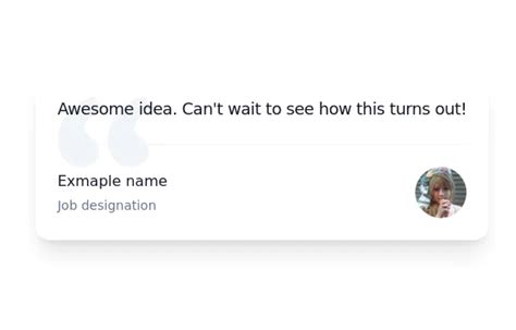 Image result for Testimonial CSS Tailwind CSS Sample