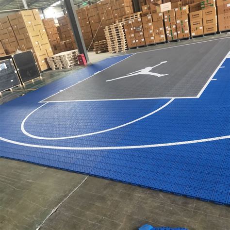 Rubber Cushion Underneath Basketball Court Tile - Interlocking Tiles ...