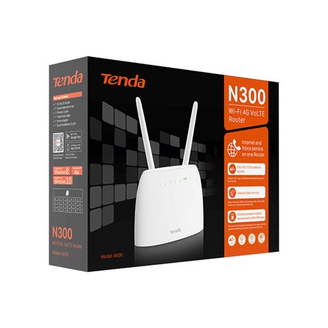 Tenda 4G06 3G/4G N300 Wi-Fi 4G VoLTE Router