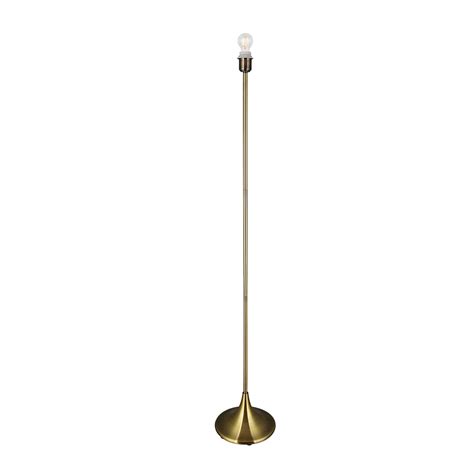 Crowne Round Curved Base Floor Lamp Without Shade Inline Switch