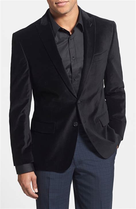 John Varvatos Star USA Black Velvet Blazer | Nordstrom
