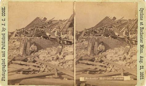 Rochester Tornado Aug 21 1883 Aftermath Photos