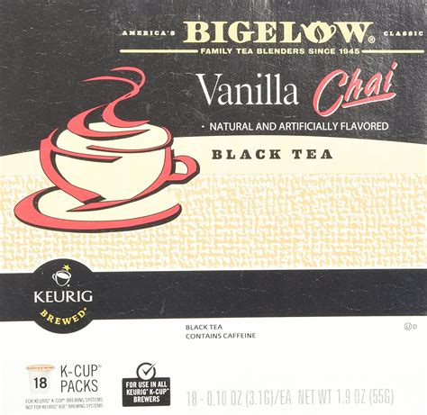 Bigelow Vanilla Chai Tea Keurig K-Cups, 18 Count free image download