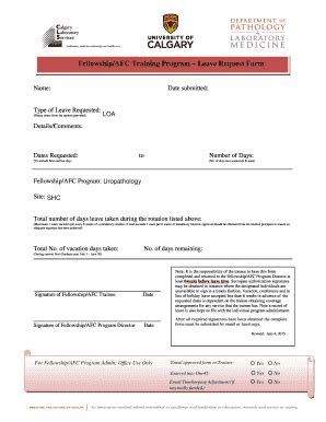 18 Printable leave request letter Forms and Templates - Fillable ...
