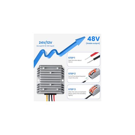 MZHOU 12V to 48V 5A Waterproof DCDC Step-up India | Ubuy