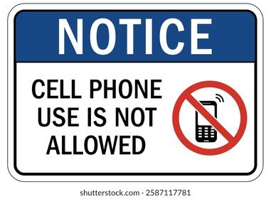 Cell Phone Use Prohibited Sign 的图像结果