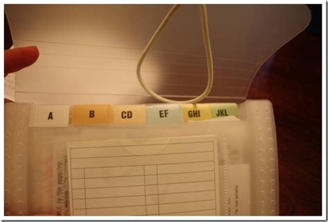 Organizing My Receipts - A Thoughtful Place