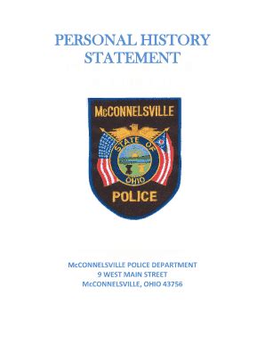 Fillable Online McCONNELSVILLE POLICE DEPARTMENT Fax Email Print ...