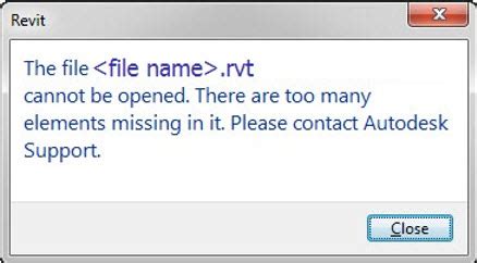 Image result for Revit Error File Not Opening
