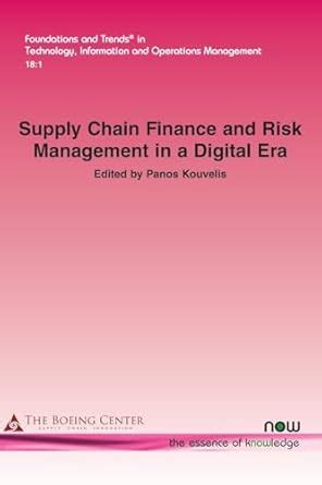 Buy Supply Chain Finance and Risk Management in a Digital Era Book ...