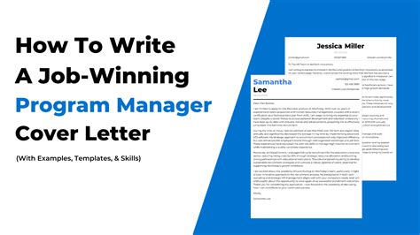 Program Manager Cover Letter Examples 的图像结果