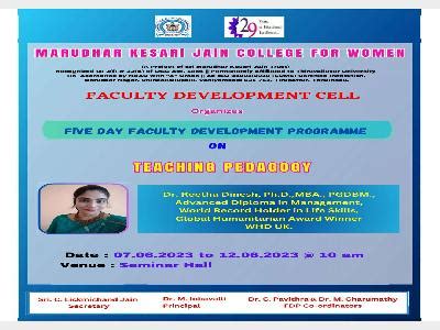 Welcome to Marudhar Kesari Jain College for Women