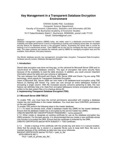 Image result for Transparent Database Encryption Configuration