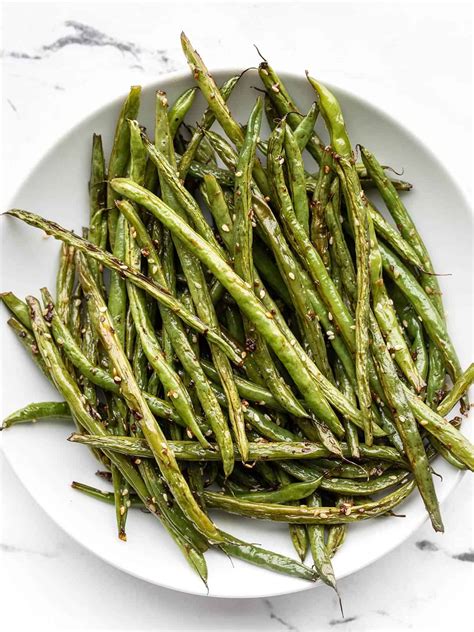 Sesame Roasted Green Beans - Easy Side Dish - Budget Bytes