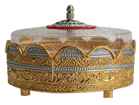 German Silver Decorative Container with Lid – Traditional Storage Box ...