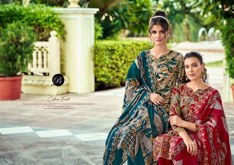 Belliza Sanjeeda Viscose Rayon Dress Material Wholesale price