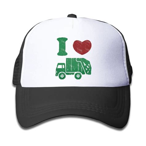 Buy Children's I love Trash Garbage Trucks hat Truck Hat Cap Black (5 ...