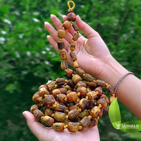 108 Big Beads Tulsi Japa Mala Handmade Design - Tulsi Mala