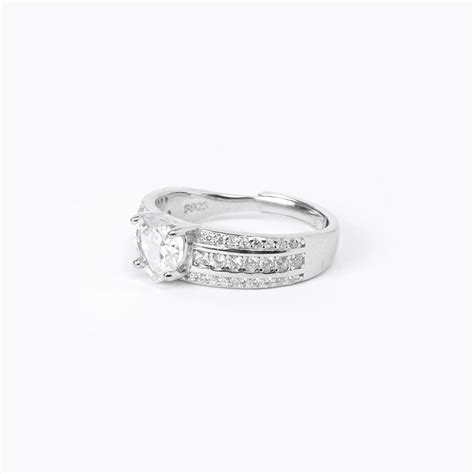 Heart Shape Sterling Silver Ring | 925 Silver Jewelry Online – Rajasi