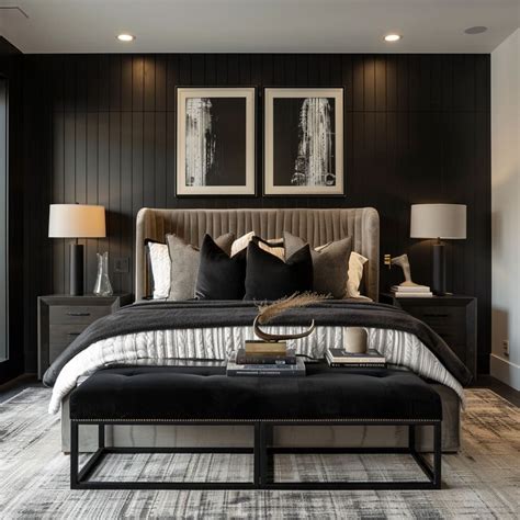 How to Style a Black Bedroom: Decor Ideas for a Bold Space | Black ...