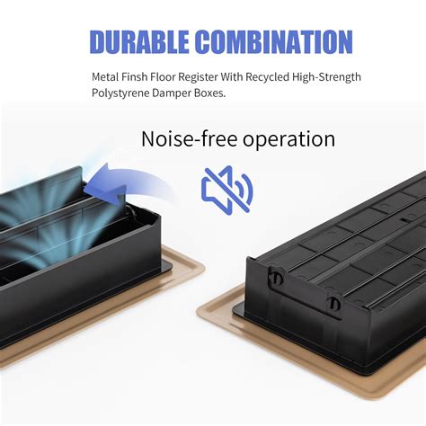 Snapklik.com : Floor Register 2x10, 2 Pack Floor Vent Covers ...